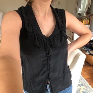 THEORY sleeveless silk blouse